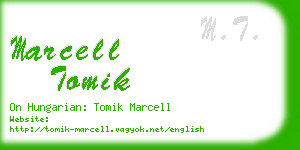 marcell tomik business card